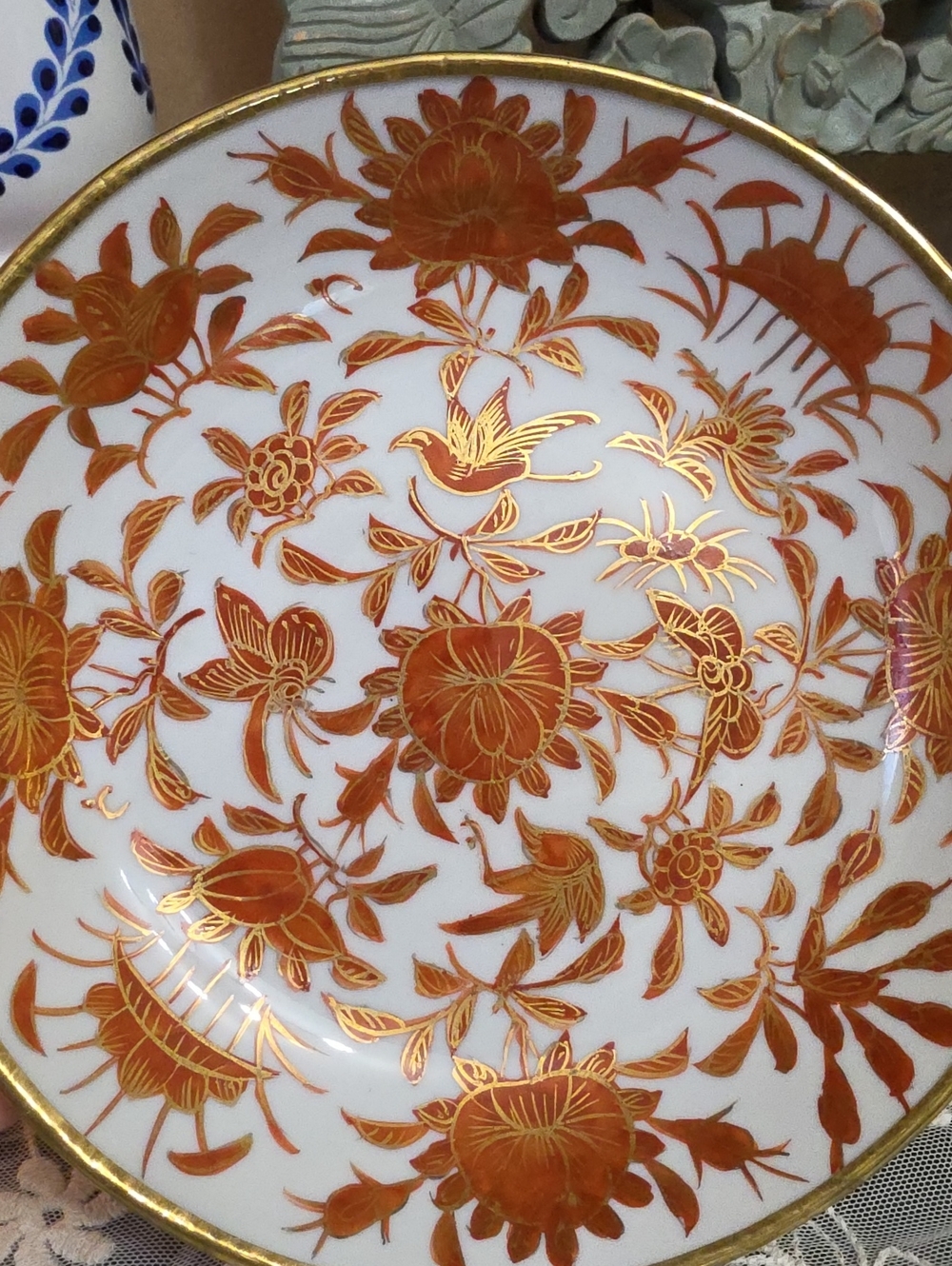 William Hengerer Co. Porcelain Marked Plate — Red Transfer Stamp 1940